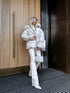 Puffy, short jacket "FUSION AD611" - BEIGE PRE-ORDER
